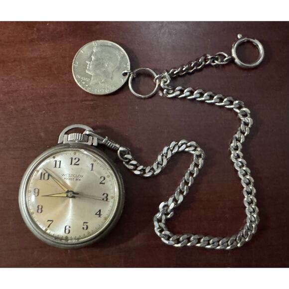 Vintage Westclox Pocket Ben Pocket Watch Made in USA - Untested - Picture 1 of 9